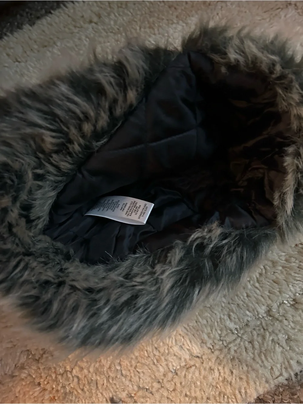 NWT- Mossimo Supply Co. Kid’s Red and Black Buffalo Plaid Faux Fur Trapper Hat